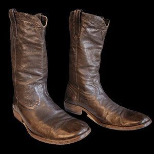 Dark Chocolate Frye Western Boots - M 9.5 / W 11
